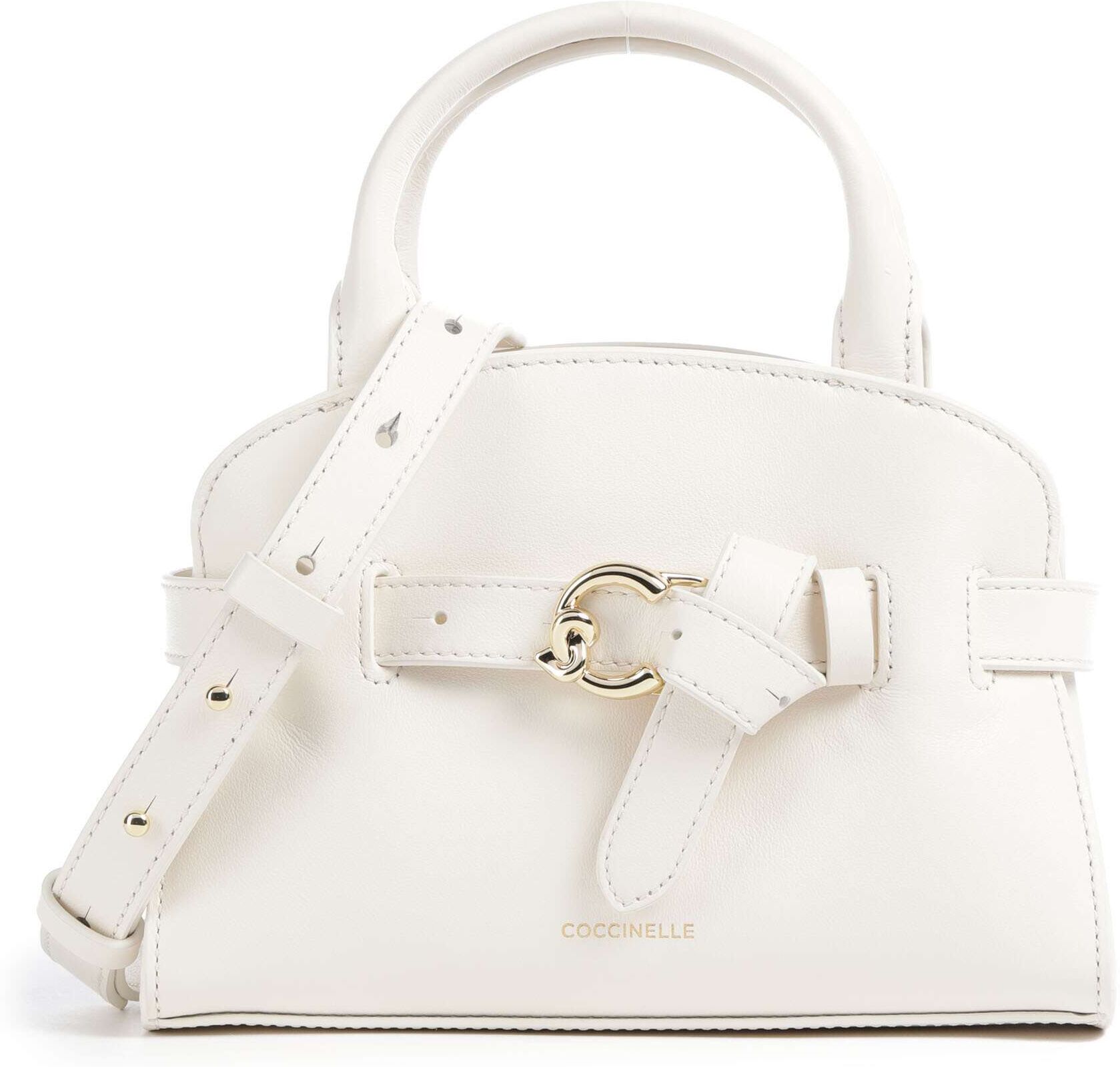 Coccinelle Sabine Handtasche aus Leder, weiß
