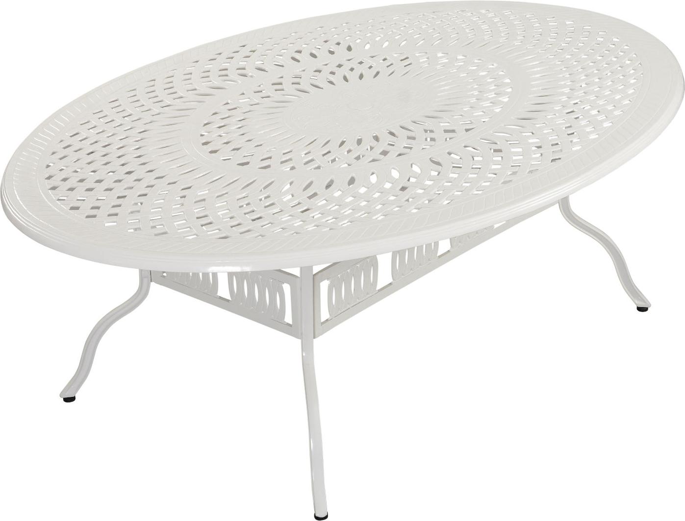 Inko Gartentisch Tisch Terrassentisch Alu-Guss weiß Form/Größe nach Wahl