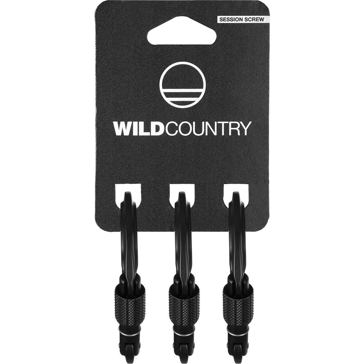 Wild Country Session Screw Gate 3 Pack black (0900) UNI 40-0000001005-0900-UNI