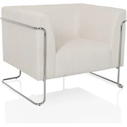 Loungesessel Curacao Weiß Cord