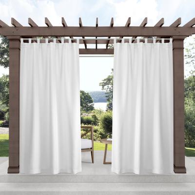 ATI Home Indoor/Outdoor Solid Cabana Tab Top Curtain Panel Pair
