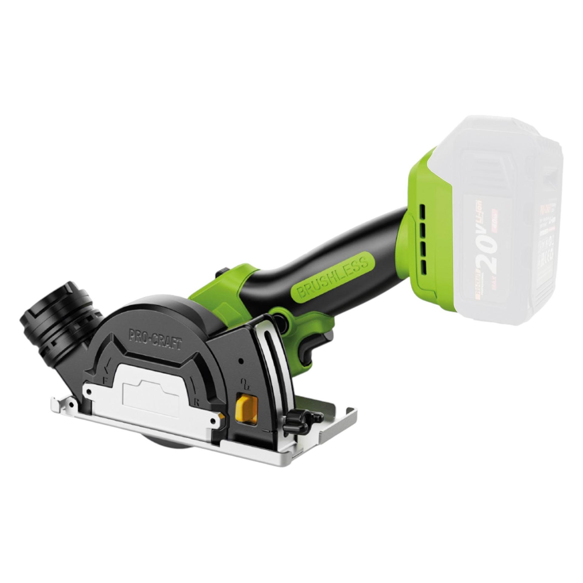 Procraft PCA16-BB Mini Akku Universalsäge 20 V 85 mm Brushless + 1x Akku 2,0 Ah - ohne Ladegerät (PCA16-BB)