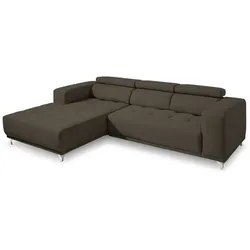 SOMETA Ecksofa Cancun Stoff Braun