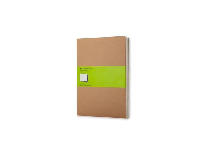 MOLESKINE Set de 3 cahiers vierges grand format - Marron kraft