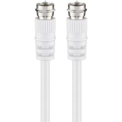 goobay SAT Antennenkabel doppelt geschirmt weiß 2,5 m