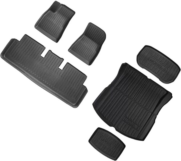 INF Fußmatten-Set für Tesla Model 3 2023-2024 - TPE-Material Linkslenker