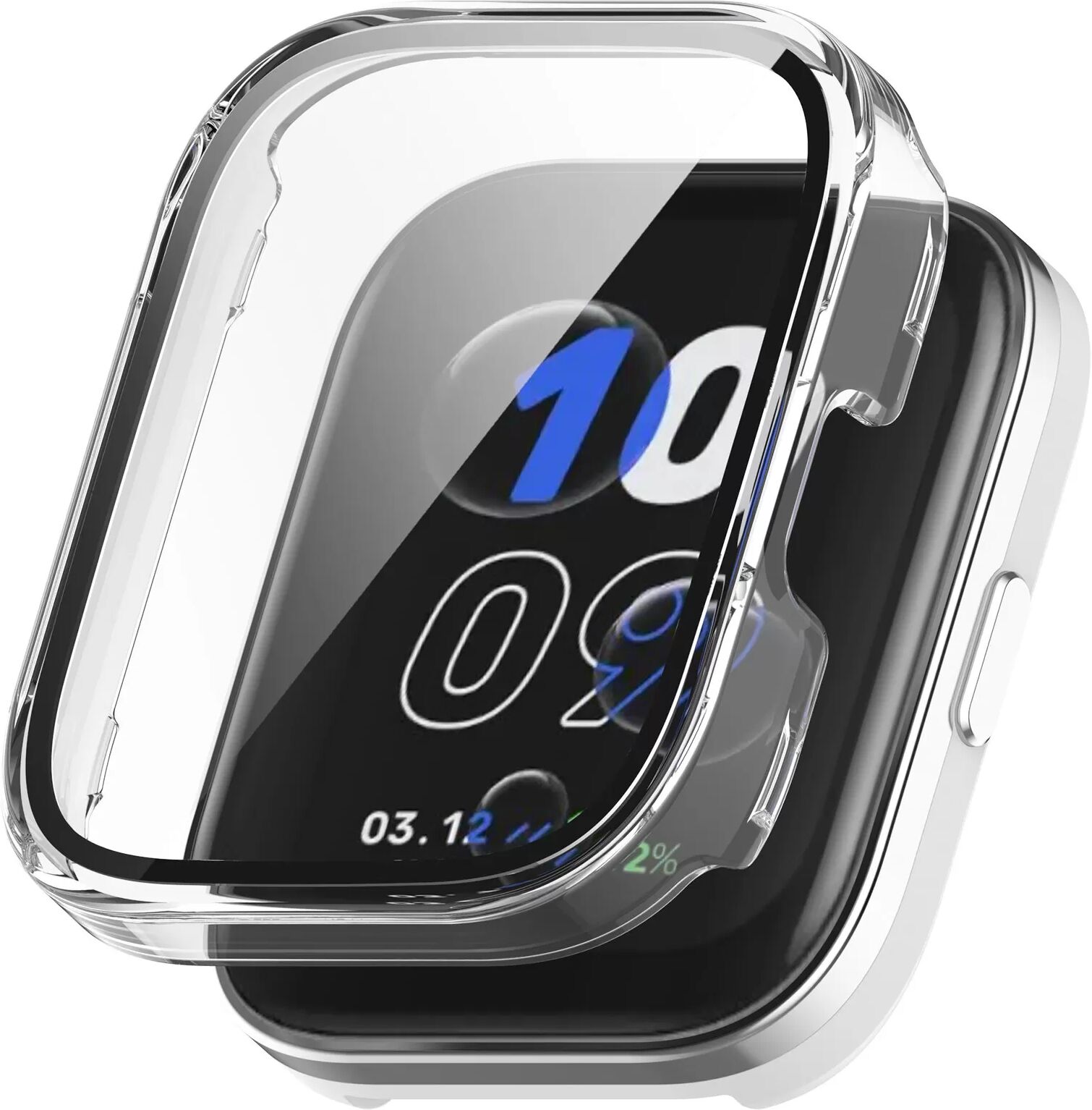 INF Hülle mit Displayschutzfolie für Amazfit Bip 5 Unity Transparent