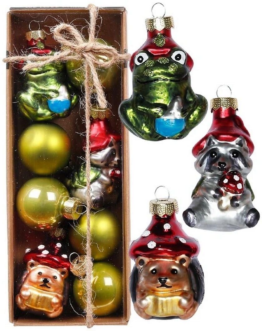 Weihnachtsbaumkugel "Weihnachtskugel 8 Stück, 3.5-7 cm", apfelgrün, Weihnachtsbaumkugeln, Weihnachtsbaumkugel apfelgrün Einheitsgröße