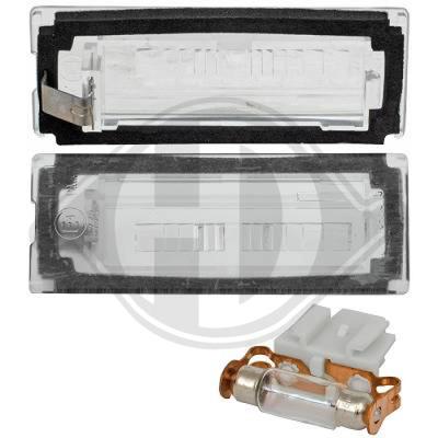 DIEDERICHS Kennzeichenleuchte beidseitig 3484092 für Fiat Peugeot
