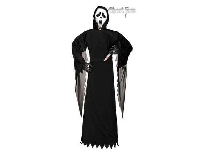 Horror-Shop Dekoobjekt Scream Ghostface Dekofigur mit Messer 182cm