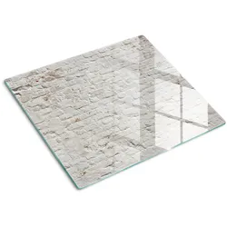 GLASPLATTE 60x52 cm Ziegelmauer