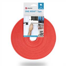 VELCRO® One Wrap® Band 20 mm breit, orange, 25 m VEL-OW64150