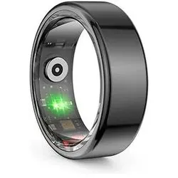 Powerton SMART Ring Grösse 8 schwarz / Smart Ring / BT 5.0 / IP68 (8, Gold, Schwarz), Smart Ring, Gold, Schwarz