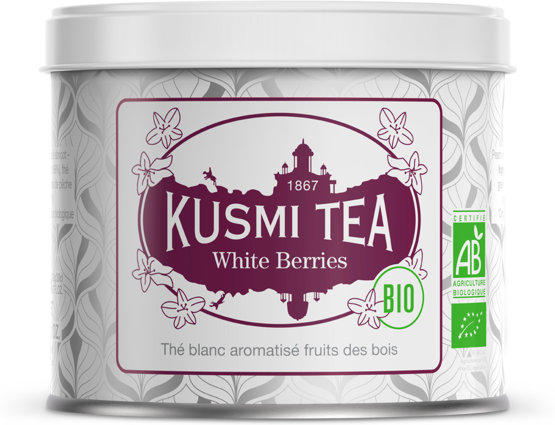 White Berries - Weißer tee Johannisbeere, erdbeere, bio - Kusmi Tea