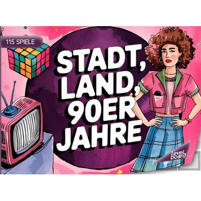 Stadt, Land, 90er Jahre - 115 Spielblöcke, Taschenbuch von LevelBoard Spiele, LevelBoard Spiele, 978-3-693-19814-8