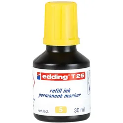 Edding, Ersatzpatronen + Tintenfass, Nachfülltinte (Gelb)