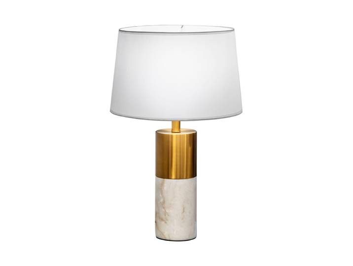 LED Design Tischlampe „Lucien“ Weiss, Gold Schuller