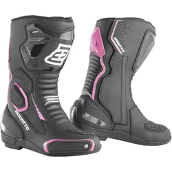 Bogotto Carta Race perforierte Damen Motorrad Stiefel 36
