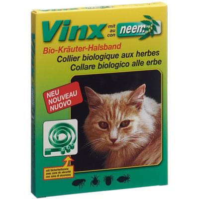 Vinx Neem Kräuter Halsband 35cm Katze grün 1 St