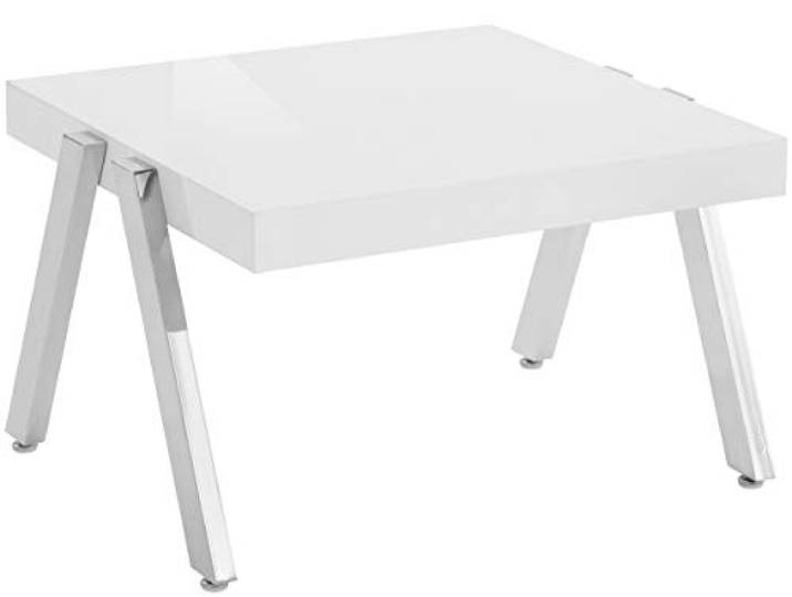 Tipo Beistelltisch aus weißem MDF