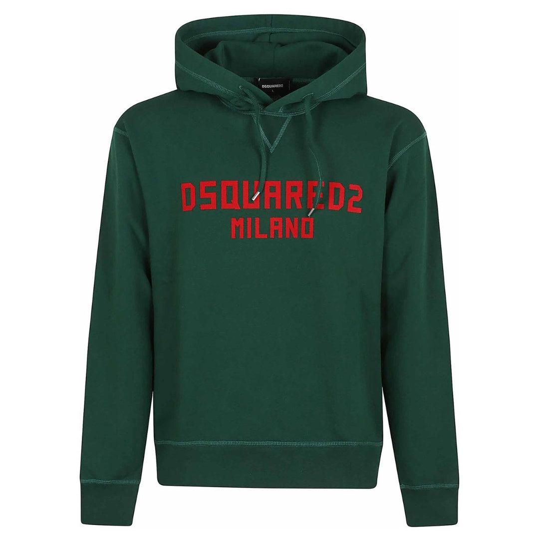 Dsquared2 Milano Logo Cool Fit Groene Hoodie