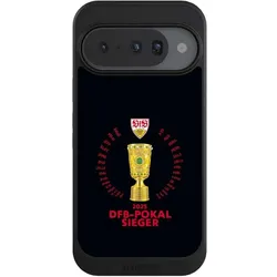 Nivocase Hülle für Google Pixel 10 Handyhülle NIVOcore Case Schwarz Offizielles Lizenzprodukt Pokal VfB (Google Pixel 10), Smartphone Hülle, Schwarz