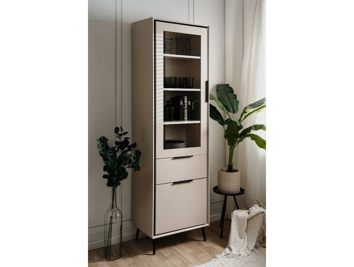 Vitrine 60 x 200 x 38cm Beige