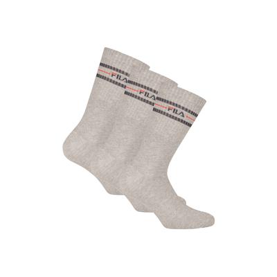 Kurzsocken FILA "Socken 3er Pack", Damen, Gr. 35-38, grau, Obermaterial: 80% Baumwolle CO. 18% Polyester PES. 2% Elasthan EL., Socken