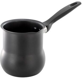 Better Chef 0.45 Quart Aluminum Nonstick Turkish Coffee Warmer in Black with Cool Touch Handle
