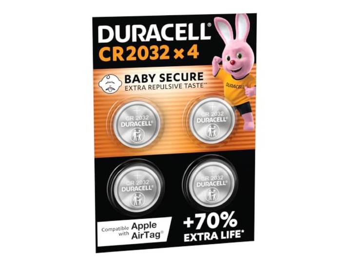 DURACELL 2032 Lithium-knoopcelbatterijen, 4 Stuks, 3V, CR2032