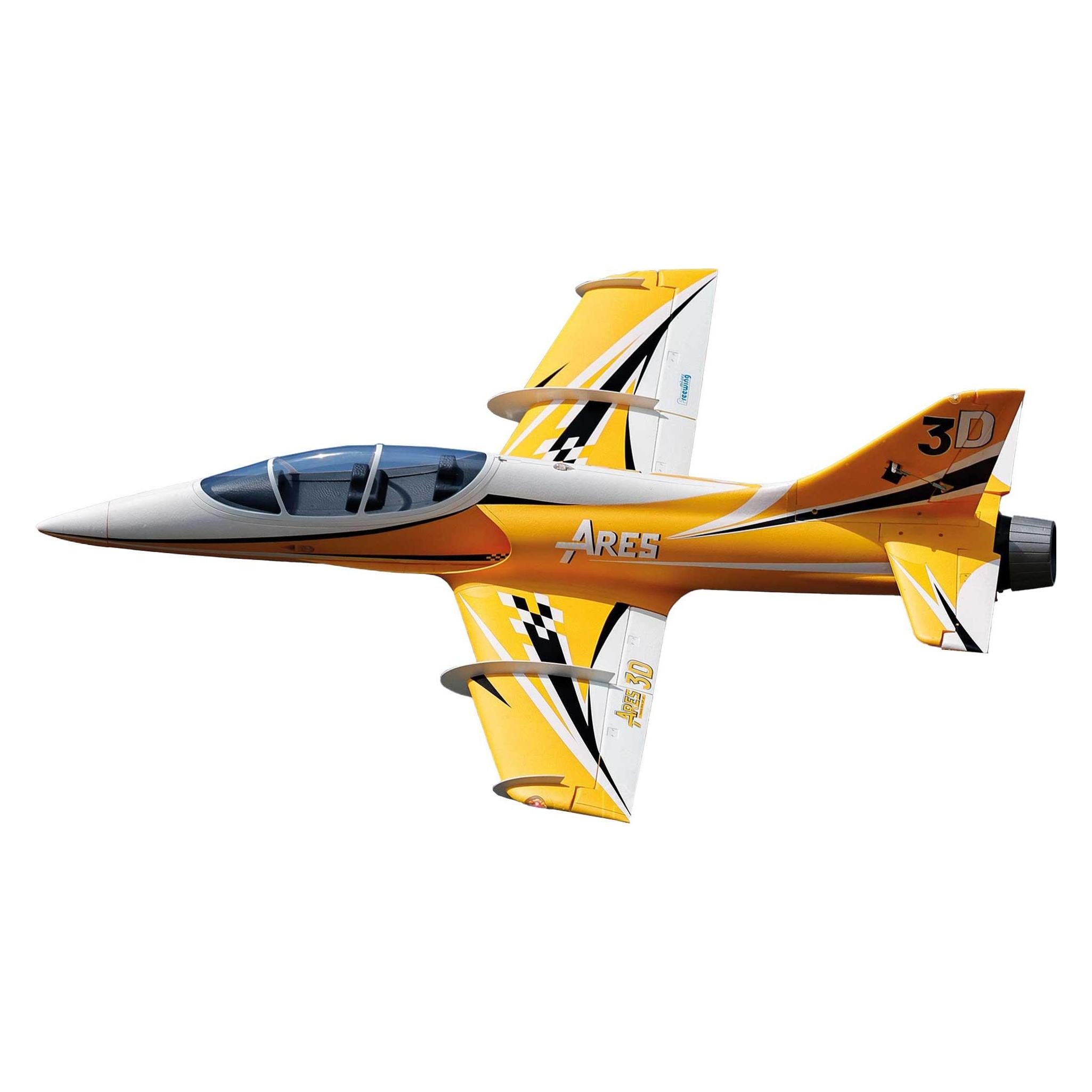 Freewing Ares 3D 90mm EDF Jet E-Impeller 6S PNP Gelb mit Gyro (Jet) (FJ32321PG)