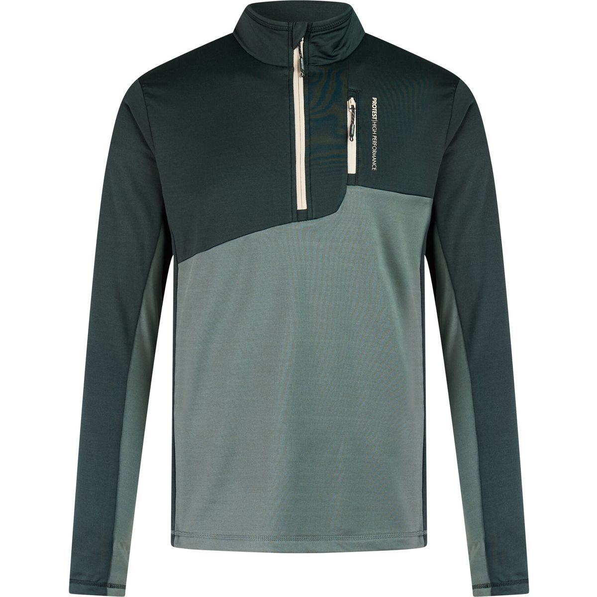 Protest Prtbonus 1/4 Zip Active top evergreen (251) M 12762002-251-M