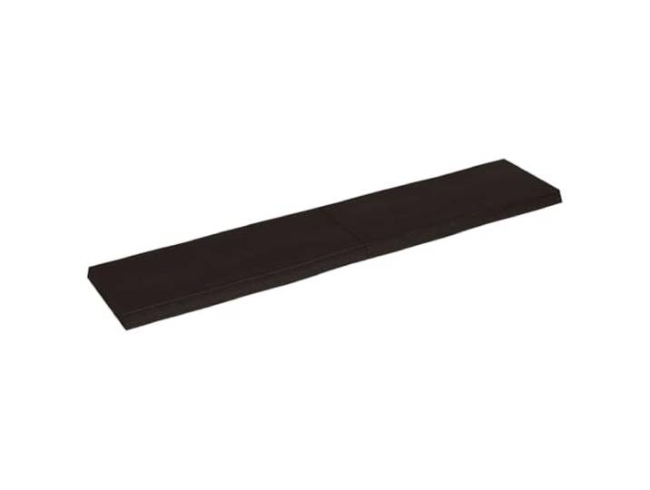 GKHPYURE Tischplatte Dunkelbraun 180 x 40 x (2-6) cm Eiche unbehandelt Massives Eichenholz, dunkle Oberfläche, klappbares Scharnier-Design, lebhafter Rand, 2 lange Seitenkanten, Kapazität