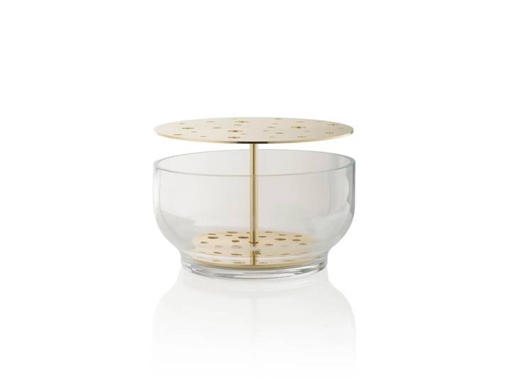 Fritz Hansen - Ikebana Vase Large, Messing / Glas