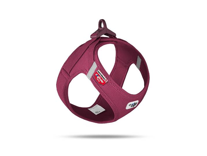 Hunde-Geschirr CURLI Geschirr Vest Air-Mesh 3XS , rot (rotlila), XXXS, Polyester, Tiergeschirre, Hunde-Geschirr