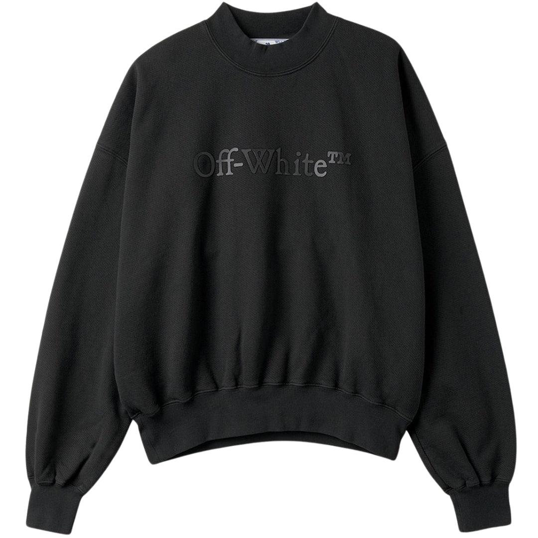 Off-White Bookish Laund Boxy Fit Schwarzes Sweatshirt