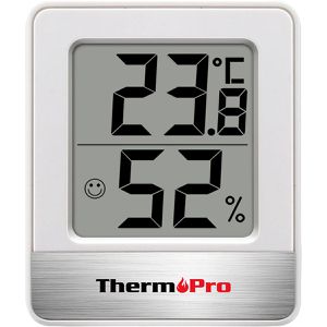 ThermoPro Thermo-Hygrometer TP-49 W, mit LC-Display, digital, von -50 bis 70°C, innen