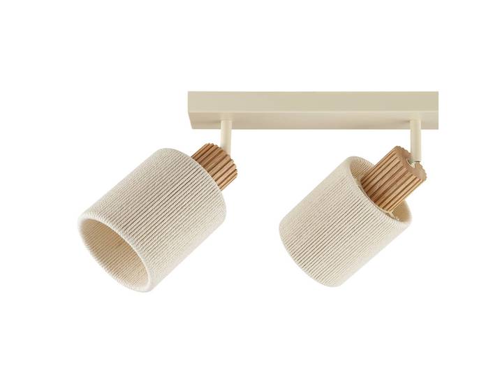 Brilliant Deckenlampe Arlo, dimmbar, creme / amber, für Wohn- / Esszimmer, Textil / Stoff / Seide, Modern, Deckenlampe