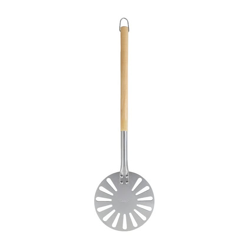 Dorre BBQ draaiende spatel van aluminium en hout, 76 cm