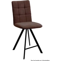 THEKENSTUHL drehbar (4er-Set) Destiny 47x108x60 Schwarz/Braun