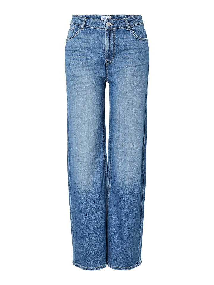 Pieces Jeans - Wide leg - in Blau - W26/L30