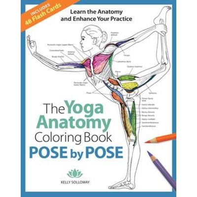 The Yoga Anatomy Coloring Book: Pose by Pose, Taschenbuch von Kelly Solloway, Mixed Media Resources LLC, 978-1-68462-013-5