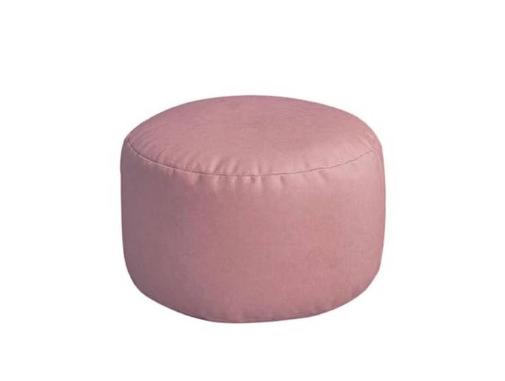 KUNYOS Kleiner runder osmanischer Hocker aus Kunstleder, Sitzsack-Hocker, Fußhocker, gefüllter Sitzsack, Fußstütze, Boden-Ecksitz-Puff(S-D30x20cm-bean)