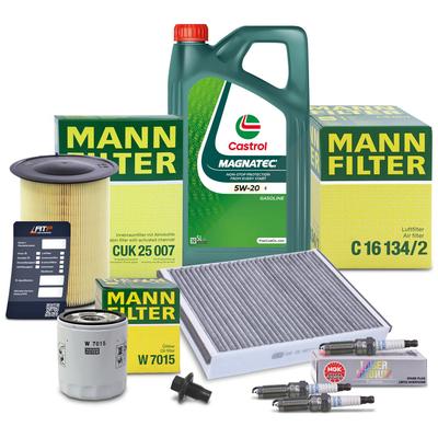 Mann-filter Inspektionspaket Set C + 5l 5W-20 E Motoröl [Hersteller-Nr. 41109264] für Ford