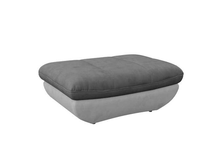 Mid.you Hocker, Hellgrau, Dunkelgrau, Kunststoff, 107x43x75 cm, Stoffauswahl, Stauraum, Wohnzimmer, Hocker, Sitzhocker