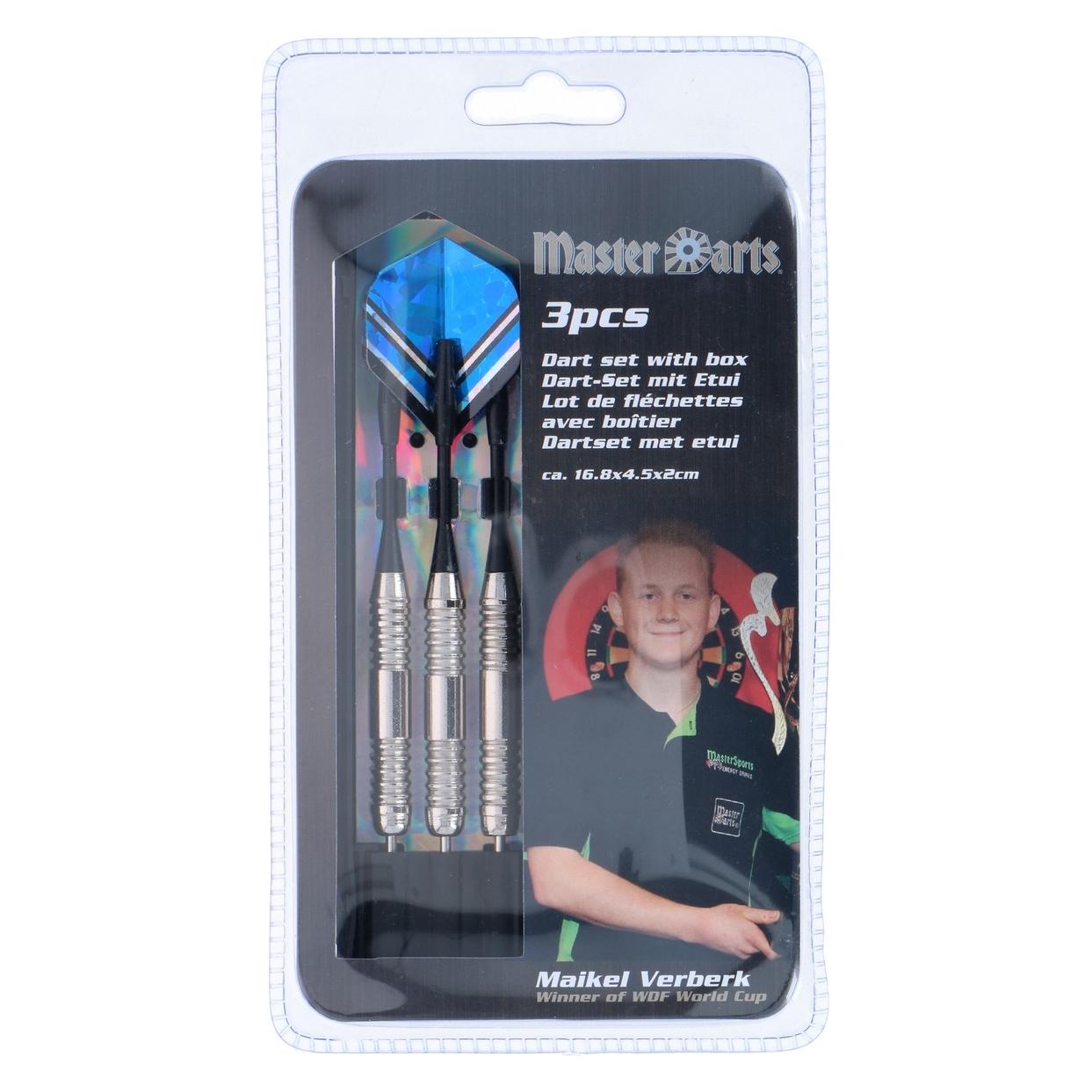 Masterdarts Dartpfeil-Set Mit Box 16,5x4,5x2cm (23 g) (140148)