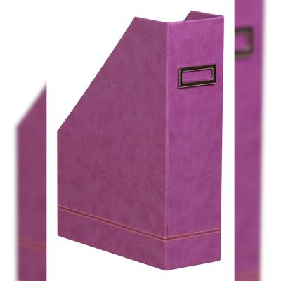 Rhodiarama Stehsammler aus Kunstleder, 10x25x31cm - Violett 318930C