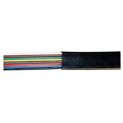 Telefonkabel 8-adrig flach schwarz 50,0m