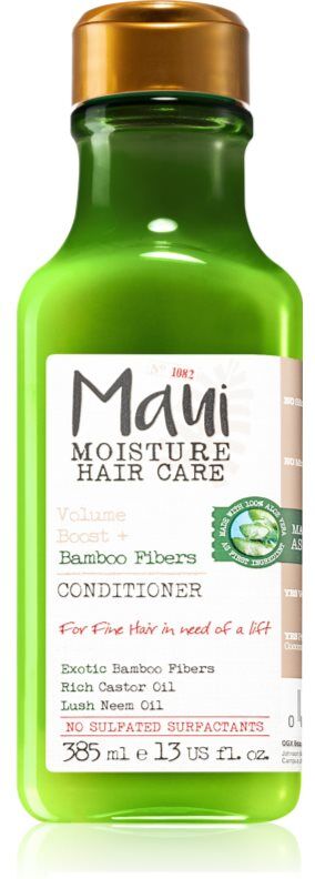 Maui Moisture Volume Boost + Bamboo Fibers après-shampoing fortifiant pour cheveux fins 385 ml