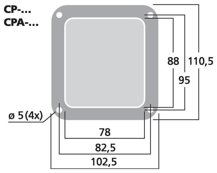 MONACOR CP-5/SW nero